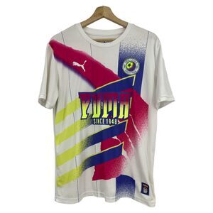 Puma Retro Jersey Tee M shirt Soccer Athletic New Levels 1948 Football Club mens
